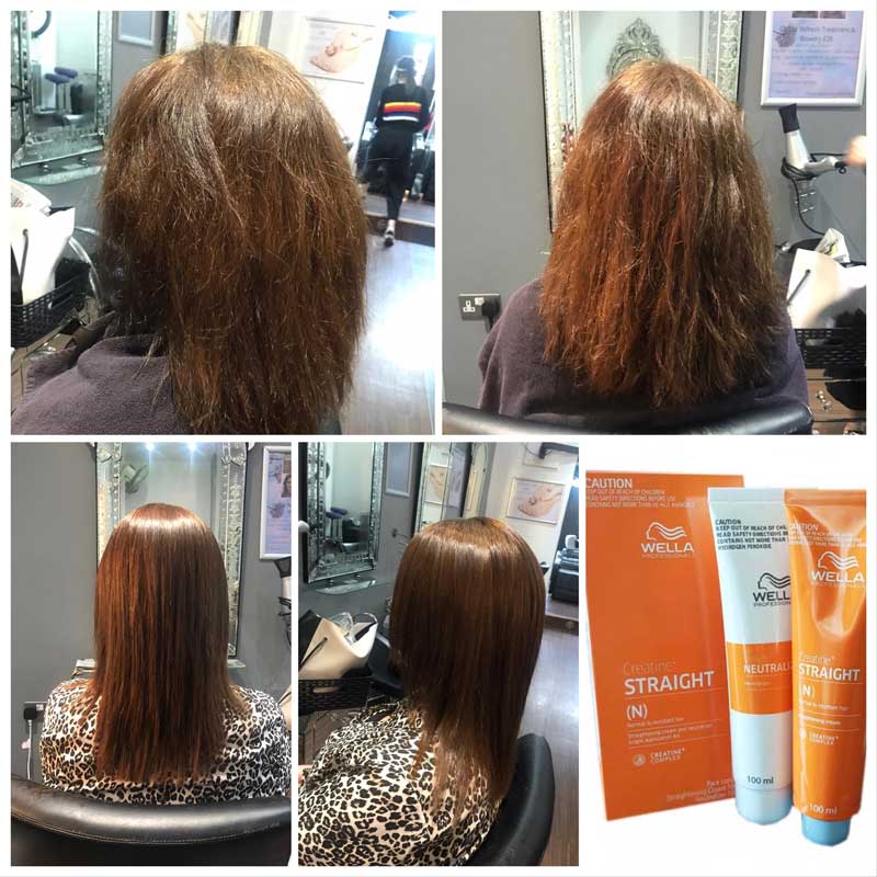 Wella Straight before and after