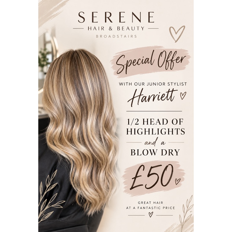 Harriett’s offer offer at Serene Hair & Beauty